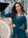 Malvika Blue embroidered Salwar suit