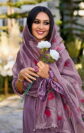 Malvika Purple Embroidered Salwar Suit